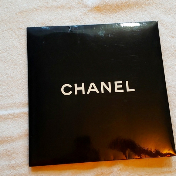 Chanel sheer silk scarf 34 in square - Picture 1 of 4